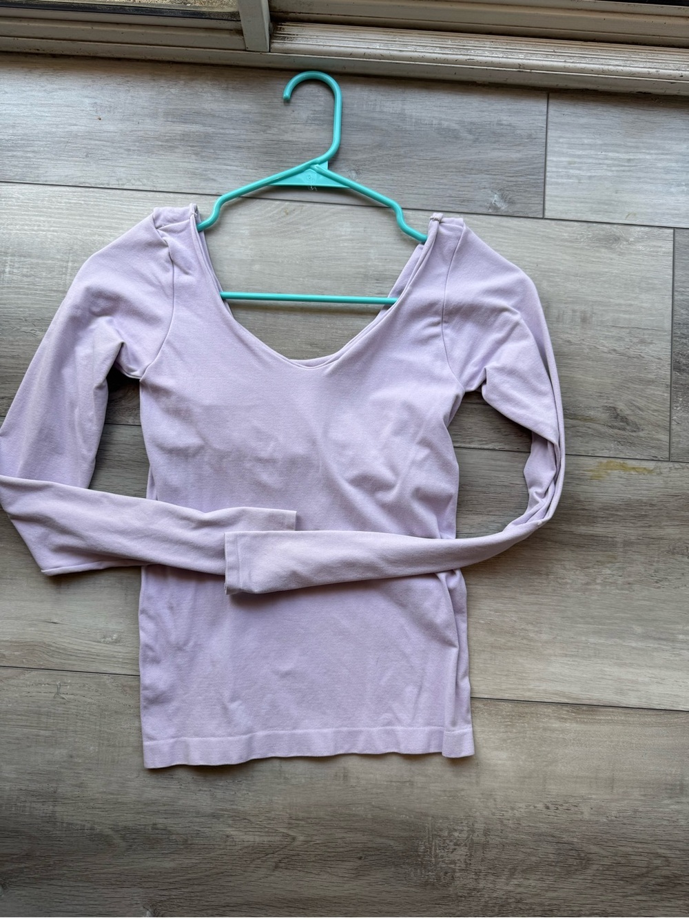 Urban Outfitters Light Lavender Long-Sleeve Top